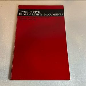 Twenty-Five Human Rights Documents (1994, Paperback, Revised)